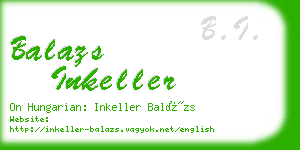 balazs inkeller business card